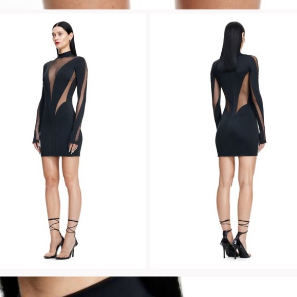 Mugler x H&M black dress XXL - Picture 3 of 4